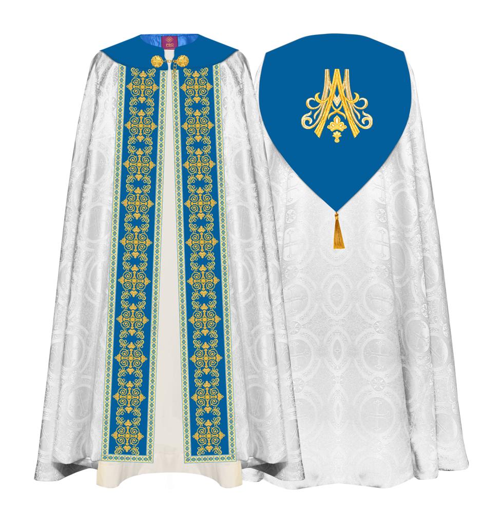 Marian Gothic Cope Vestment with Trims