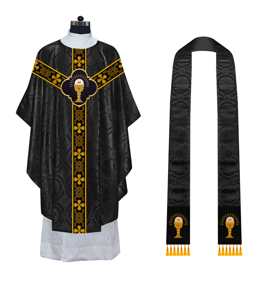 Gothic Chasuble with Motif and Trims