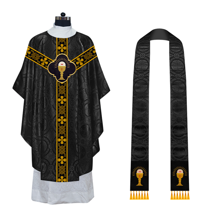 Gothic Chasuble with Motif and Trims