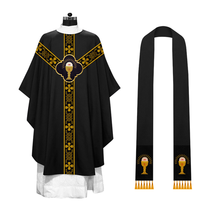 Gothic Chasuble with Motif and Trims