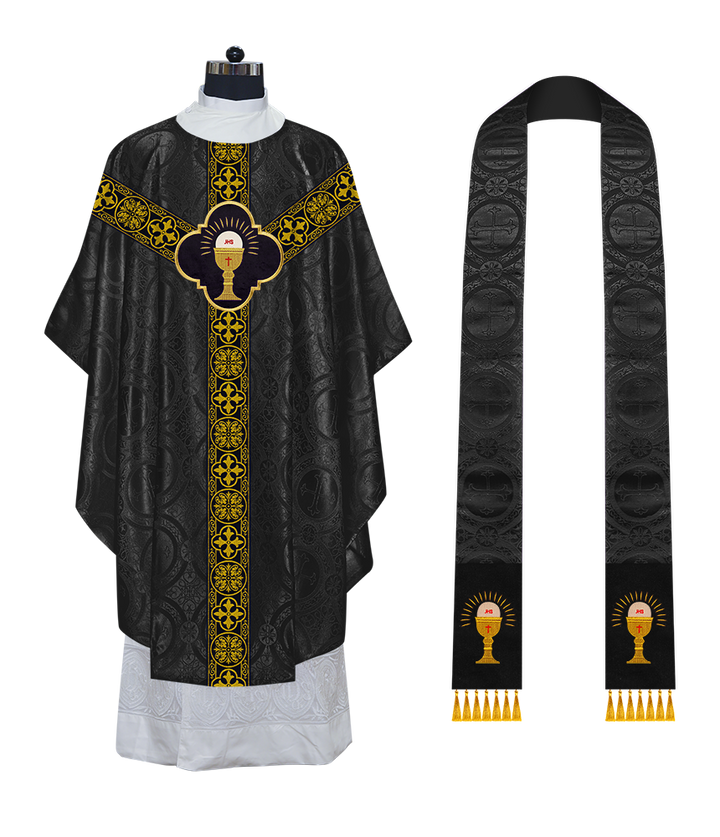 Gothic Chasuble with Ornate Braided Trims