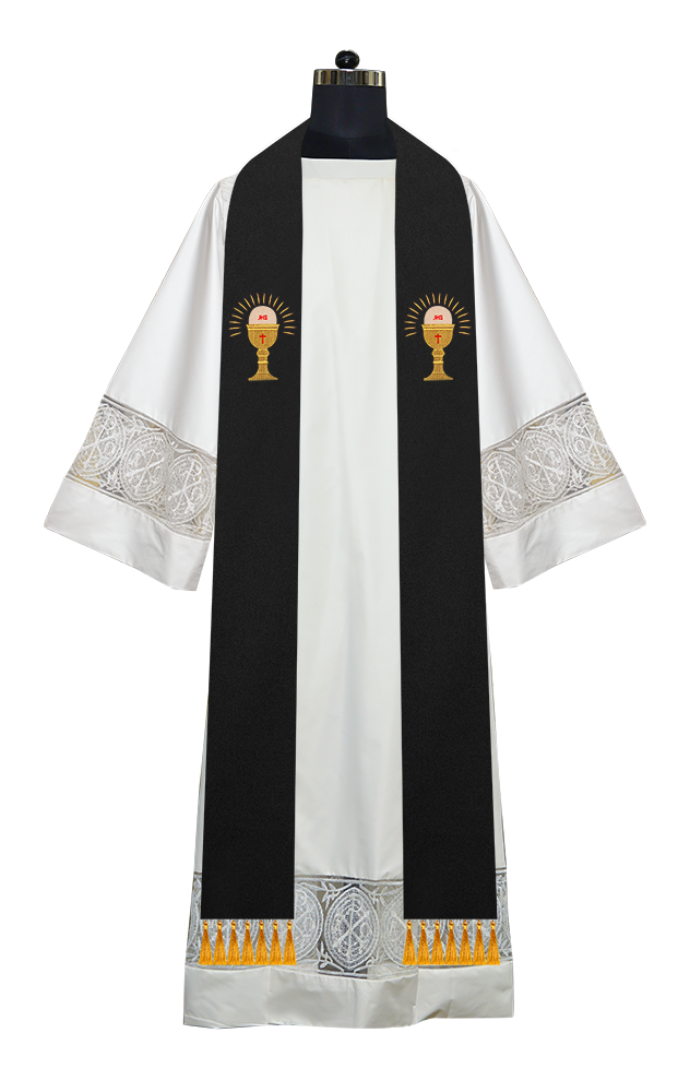 Embroidered Priest Stole with Motif