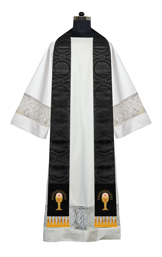 Embroidered Minister Stole with Spiritual motif