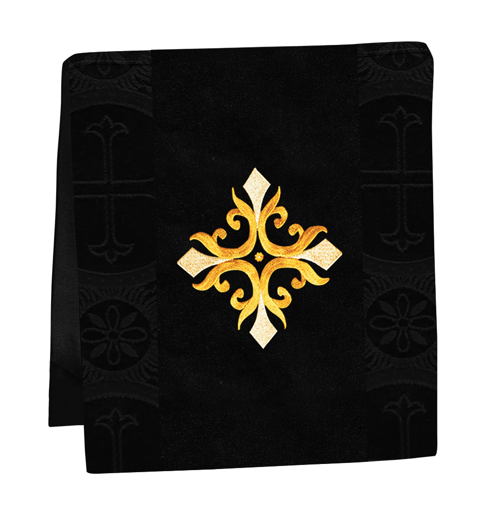 Liturgical Cross Embroidered Mass Set and braided trims