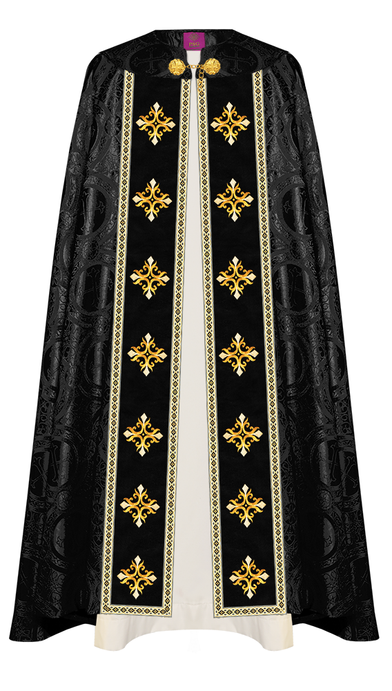 Enhanced Gothic Cope Vestments With Liturgical cross