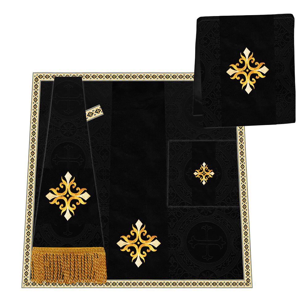 Enhanced Gothic Cope Vestments With Liturgical cross