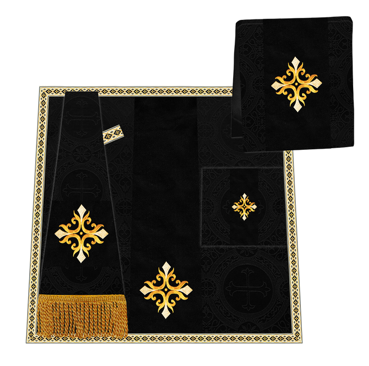 Enhanced Gothic Cope Vestments With Liturgical cross