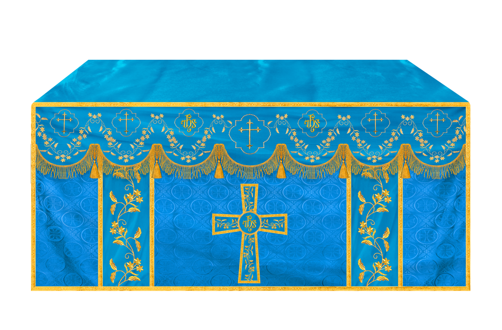 Altar Cloth with Fine Embroidery and Spiritual Motif