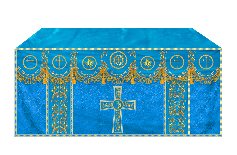 Handmade Church Altar Cloth with Traditional Embroidery
