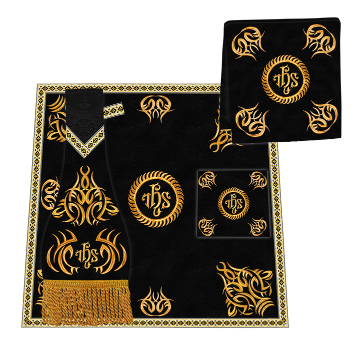 Gothic Chasuble Vestments with embroidery and trims