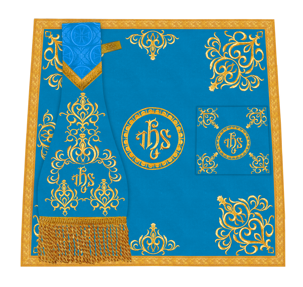 Embroidered Mass Set with Liturgical Motif