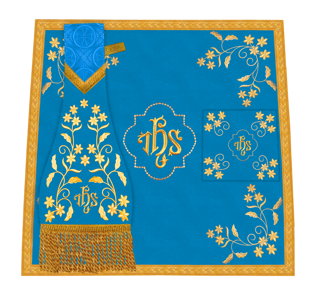 Liturgical Church Mass Set with Ornate Embroidery