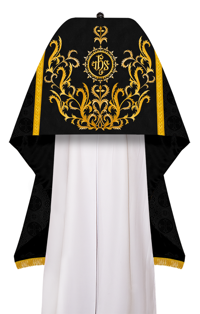 Liturgical motif embroidered Humeral Veil