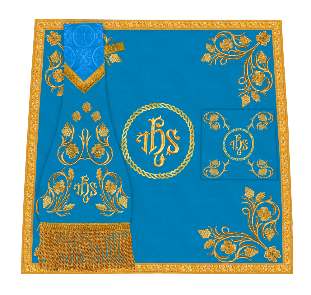 Traditional Liturgical Mass Set with Embroidered Details