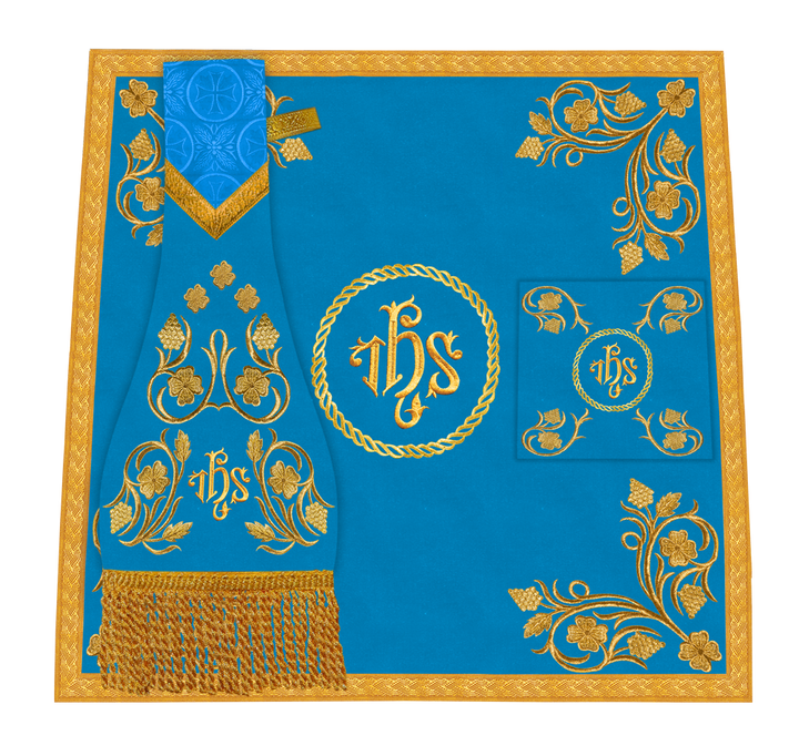 Traditional Liturgical Mass Set with Embroidered Details