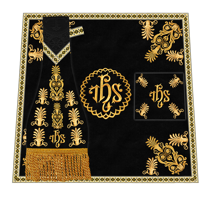 Roman Chasuble Vestments Adorned With Trims