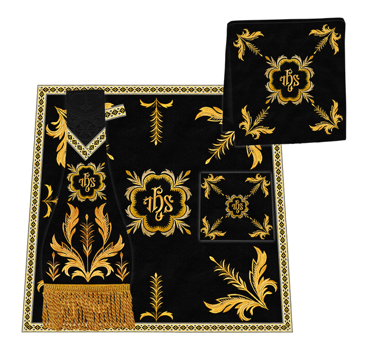 Monastic chasuble Vestments With Detailed braids and trims