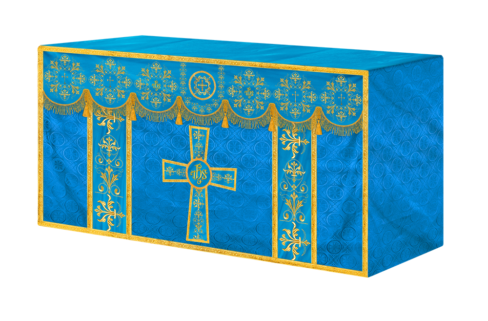 Exquisite Altar Cloth with Intricate Embroidery