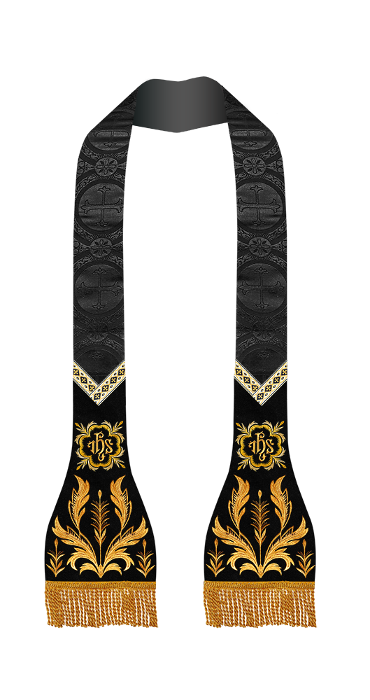 Spiritual Catholic Stole with Embroidery