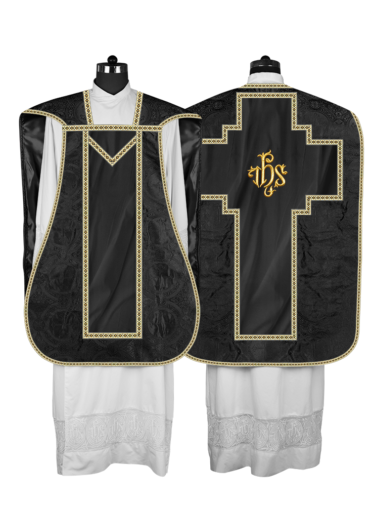 Roman chasuble with Motif and Trims