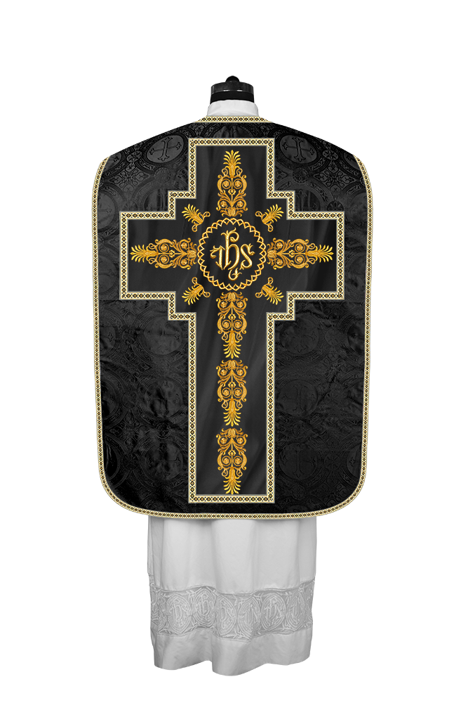 Roman Chasuble Vestments Adorned With Trims