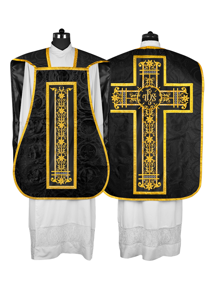 Vestimentas católicas con espalda de violín 