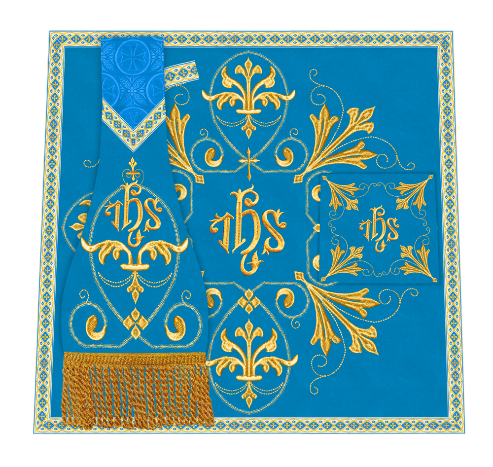 Embroidered Altar mass Set with motif and Trims