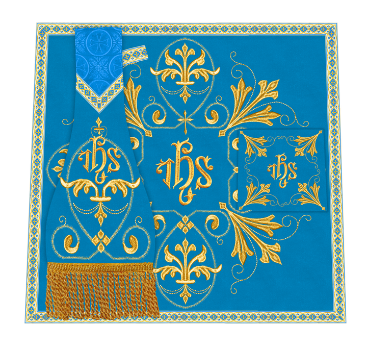 Embroidered Altar mass Set with motif and Trims
