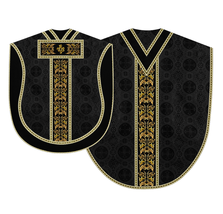 Liturgical Borromean Chasuble With Detailed Embroidery and Trims