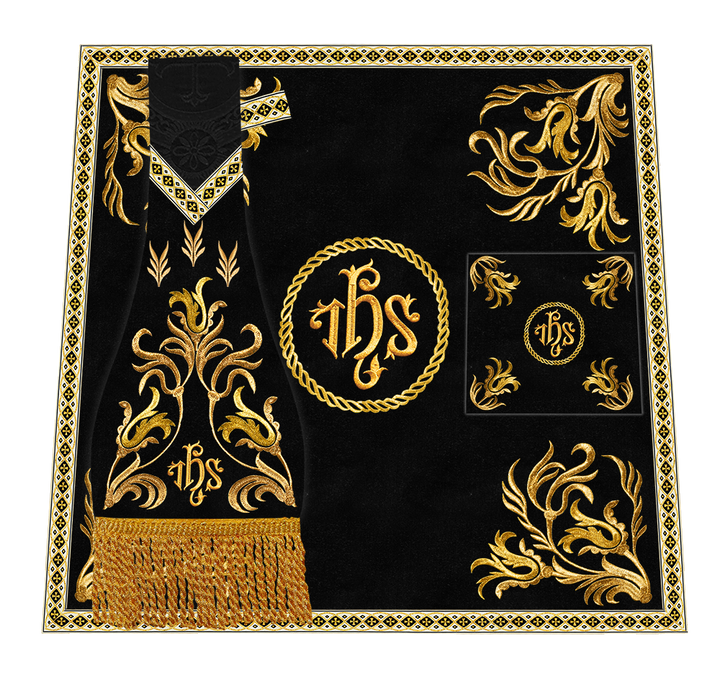 Mass set Vestment with Embroidered Motif