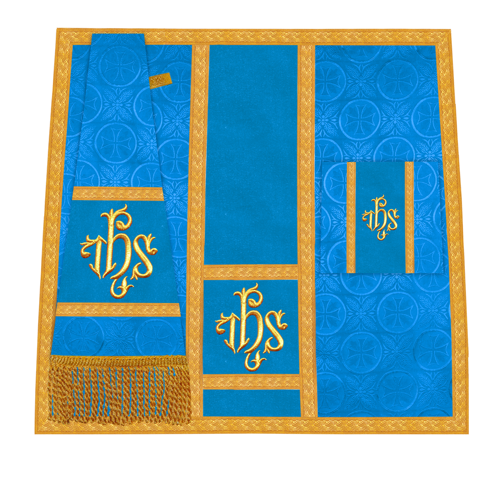 Handcrafted Altar Mass Set with Embroidered Motif