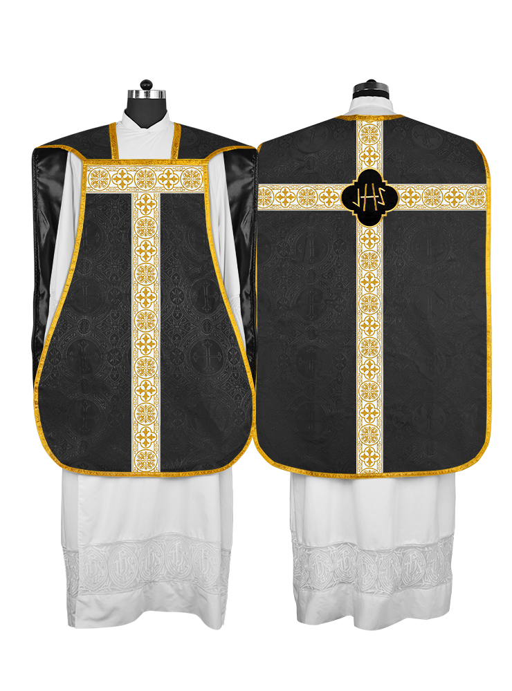 Vestimentas con espalda de violín con motivo y cruz Orphrey