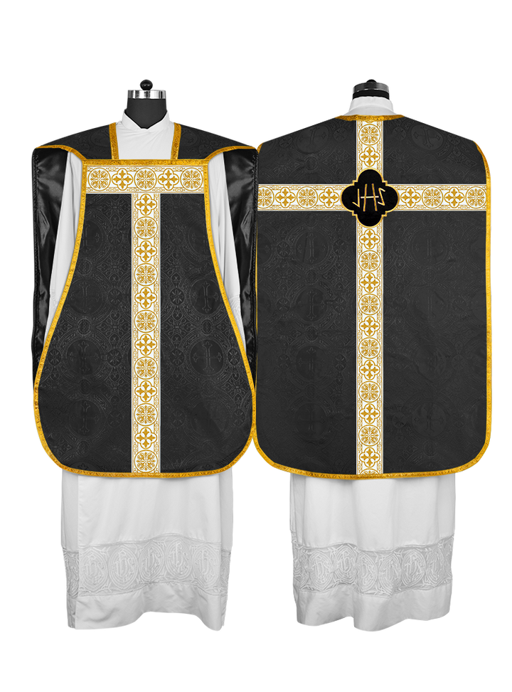 Vestimentas con espalda de violín con motivo y cruz Orphrey