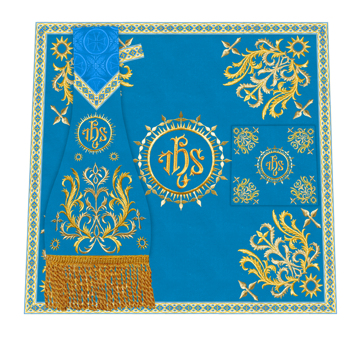 Elegant  church mass set with Embroidered Motif