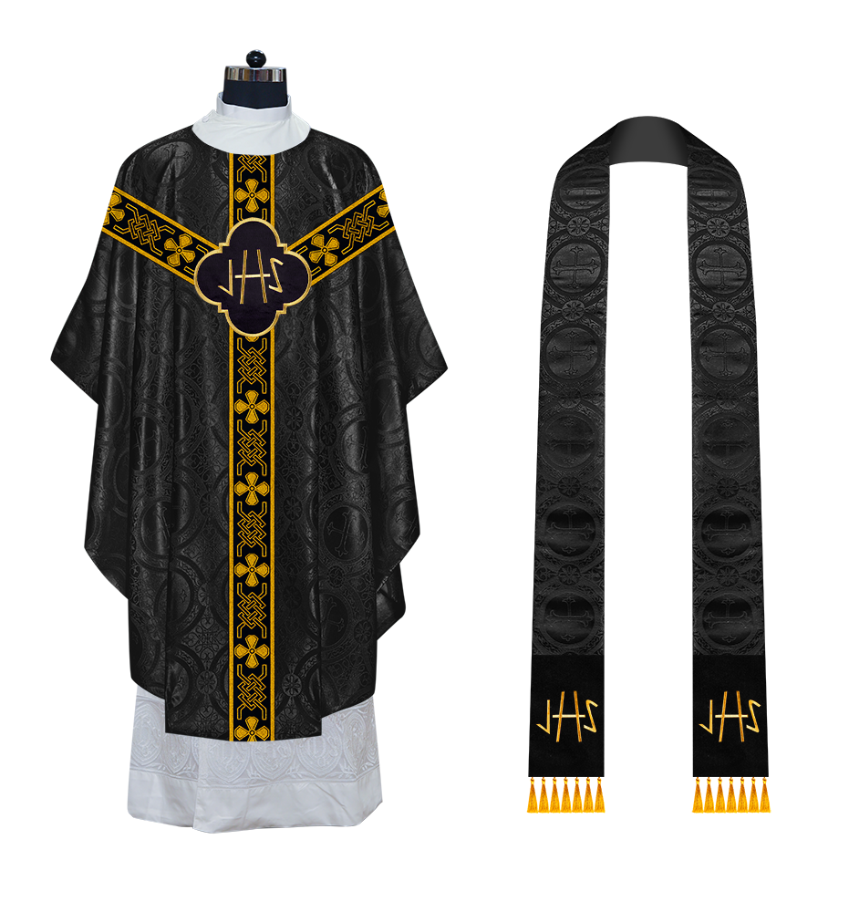 Gothic Chasuble with Motif and Trims