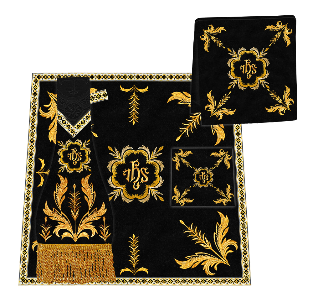 Gothic Cope Vestments Adorned With Detailed Braids