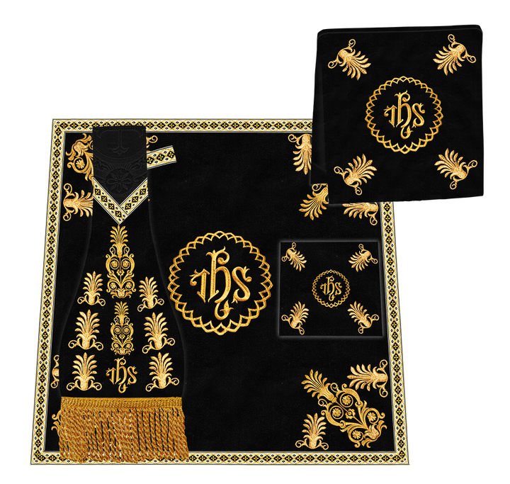 Gothic Chasuble Vestments With Ornate Braids and Trims