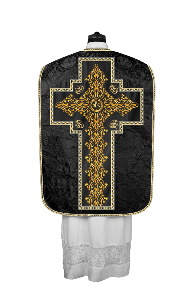 Roman Fiddleback Chasuble With Enhanced Embroidery  & trims