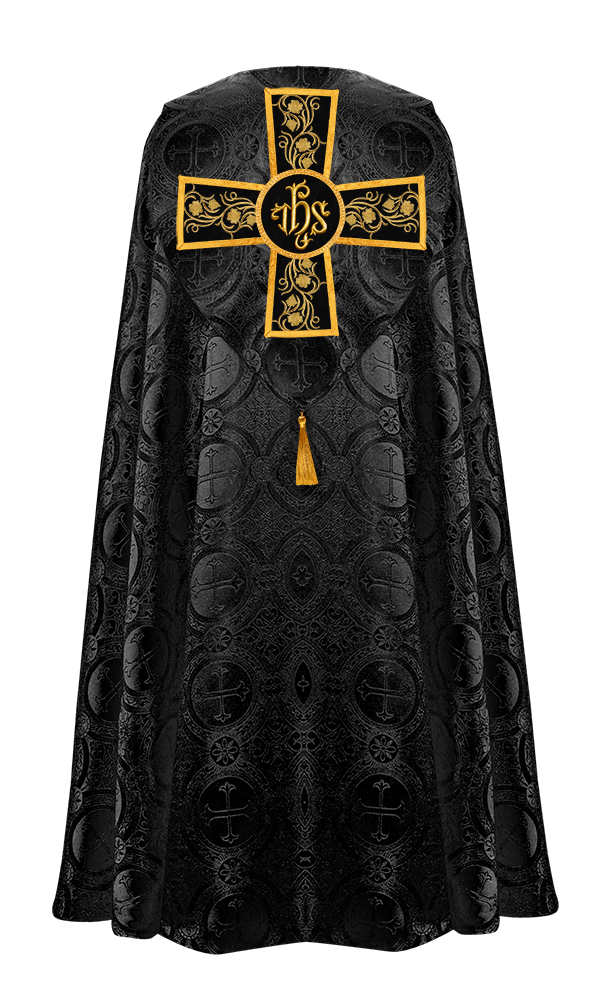 Gothic Cope Vestment with Ornate Embroidery