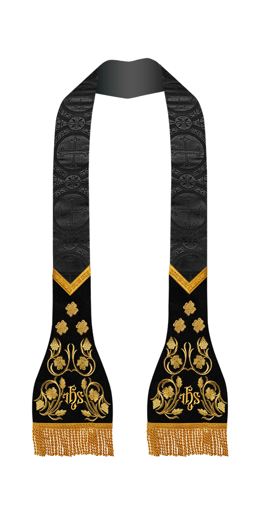 Roman Stole with grapes embroidery