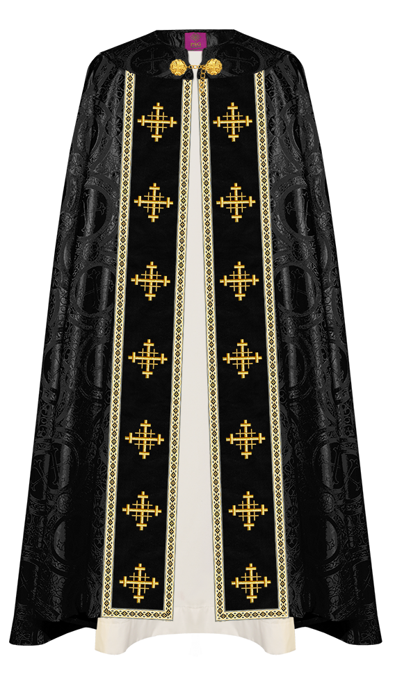 Enhanced Gothic Cope Vestments With Liturgical cross