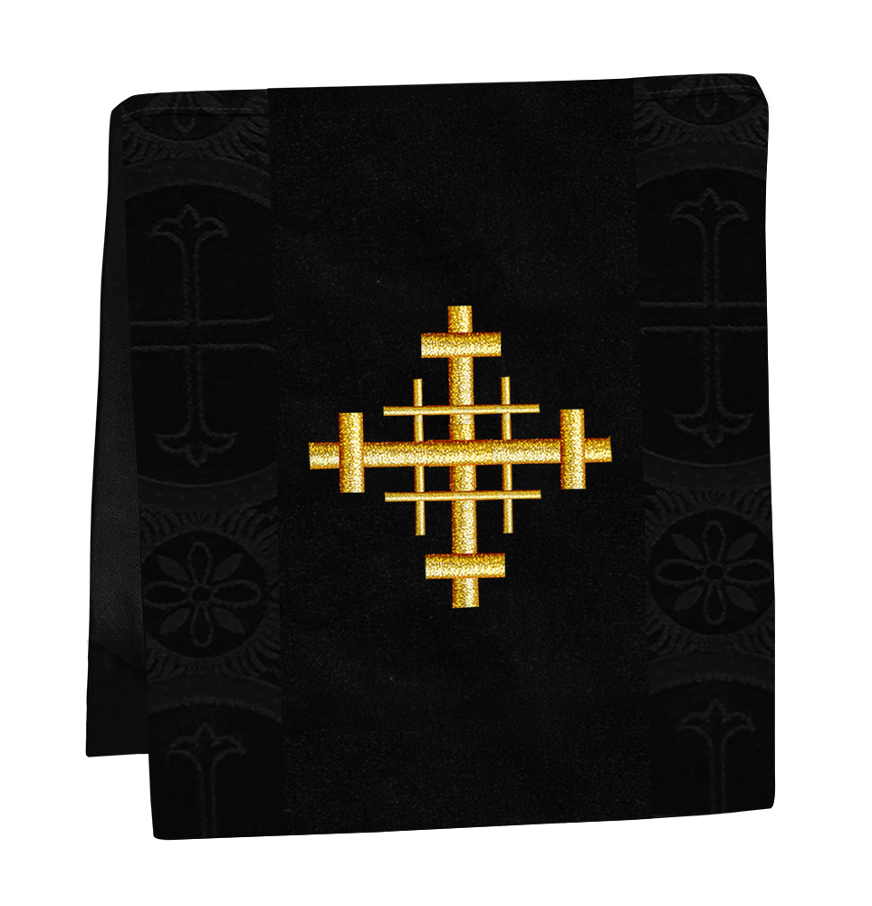 Liturgical Cross Embroidered Mass Set and braided trims