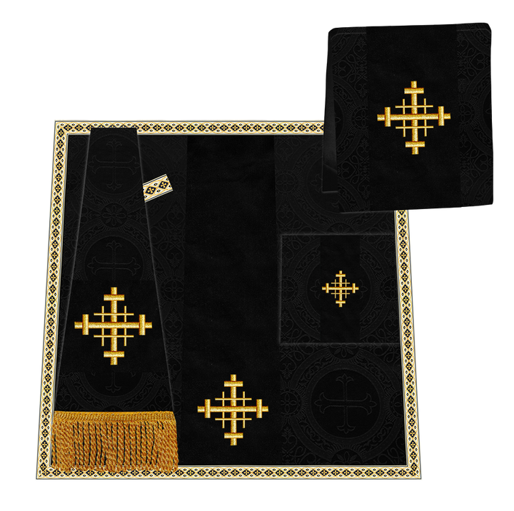 Enhanced Gothic Cope Vestments With Liturgical cross