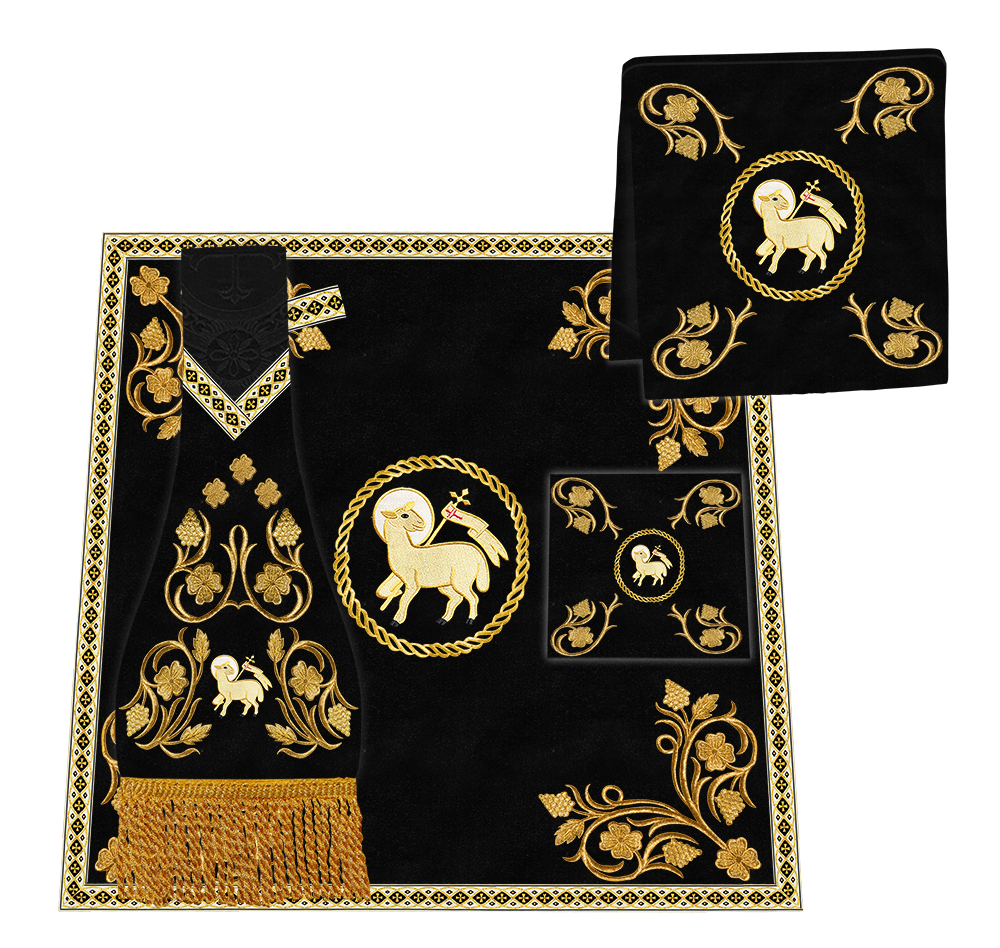 Roman Cope Vestment with Grapes Embroidered trims