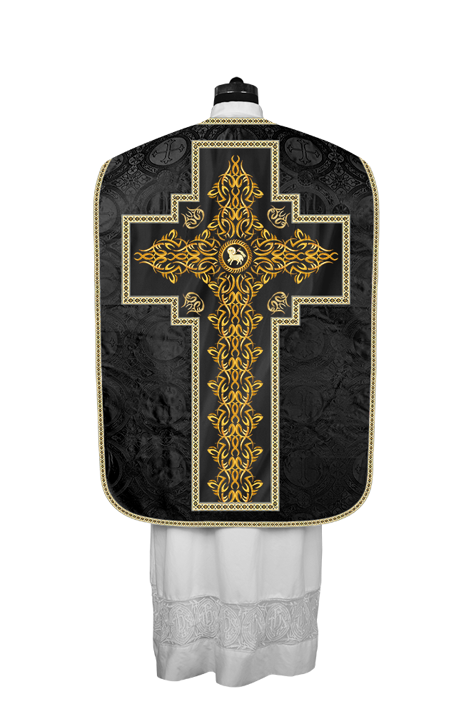 Roman Fiddleback Chasuble With Enhanced Embroidery  & trims