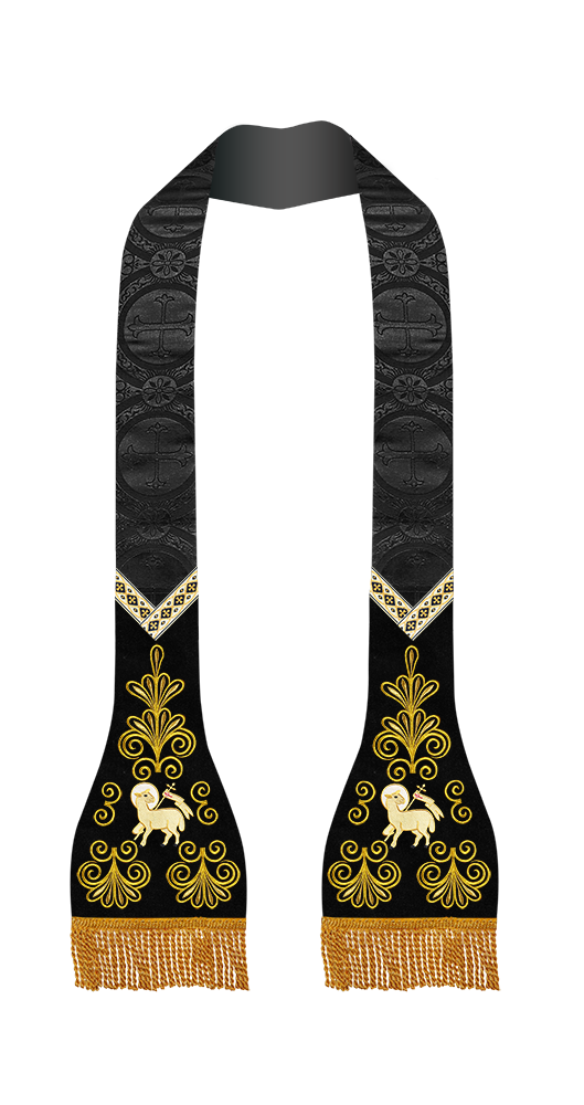 Roman Stole with Spiritual embroidery