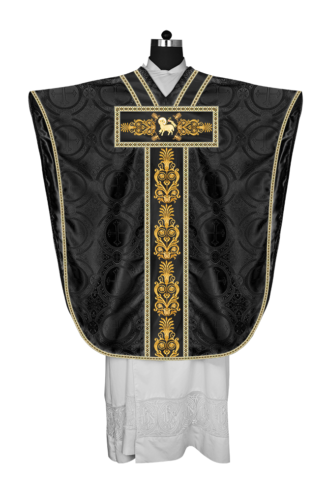Borromean Chasuble Vestment With Detailed Braids and Trims