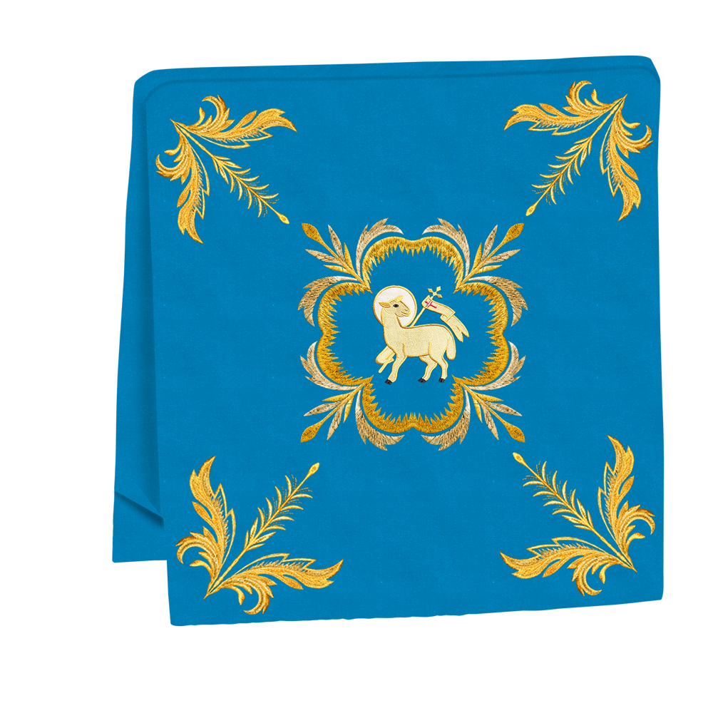 Handcrafted Church Altar Cloth with Detailed Embroidered Trims