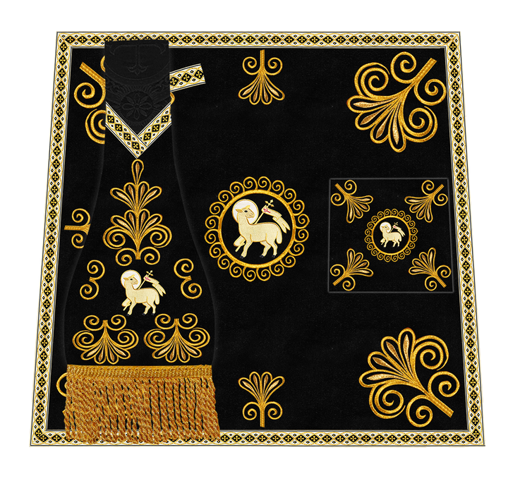 Ornate Embroidery Mass set with Motif