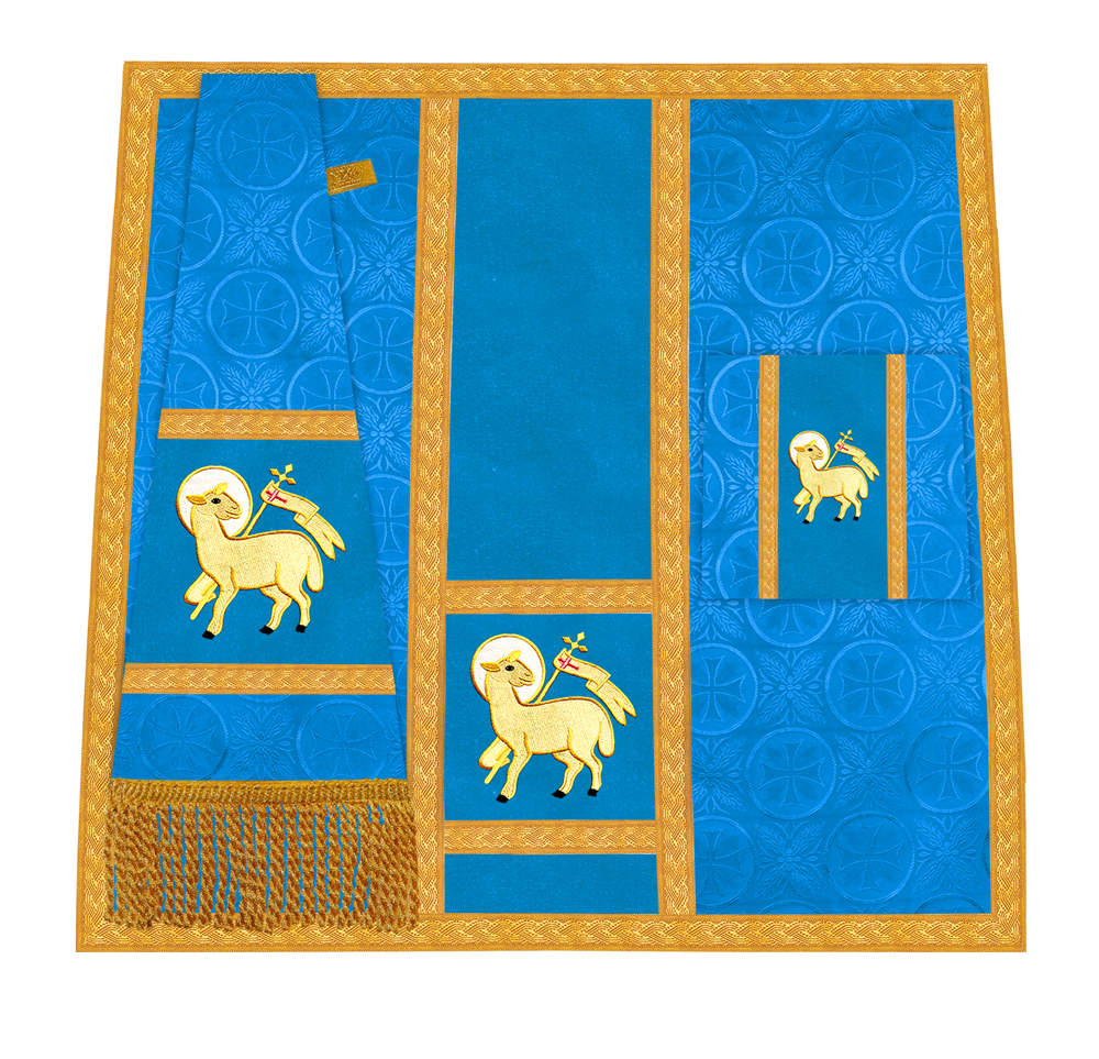 Handcrafted Altar Mass Set with Embroidered Motif